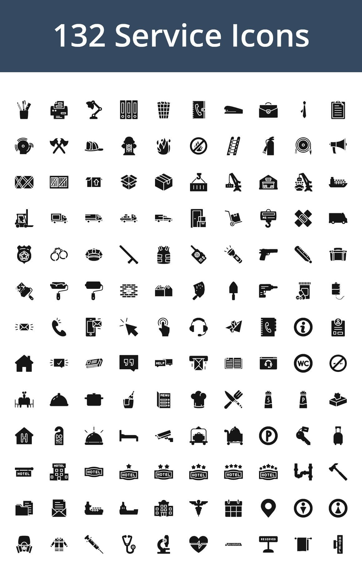 Preview 132 Service Icons.