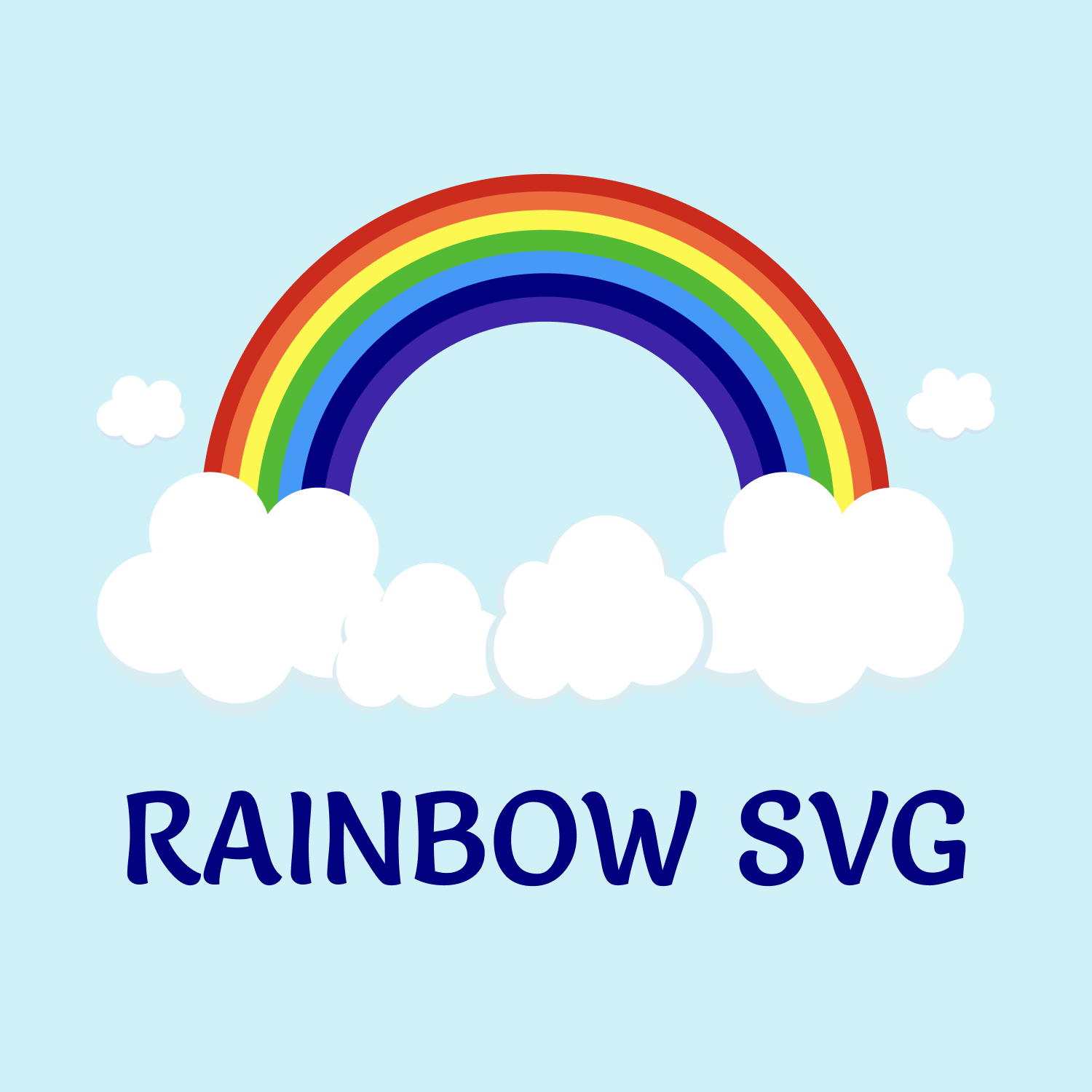 rainbow svg collection cover image.