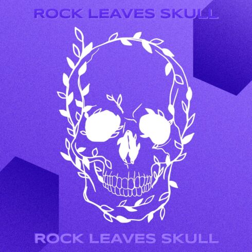 rock leaves skull cover