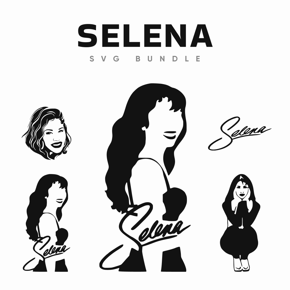 (such as Cricut Design Space or Silhouette Studio) Selena SVG Files Bundle ...