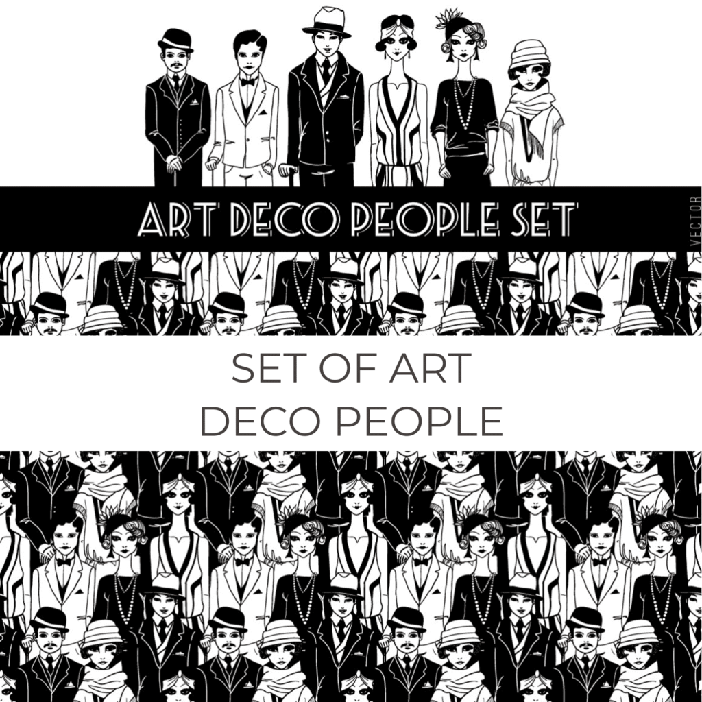 Set of Art Deco People – MasterBundles