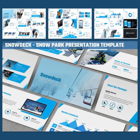 Snowdeck - Snow Park Powerpoint main cover.