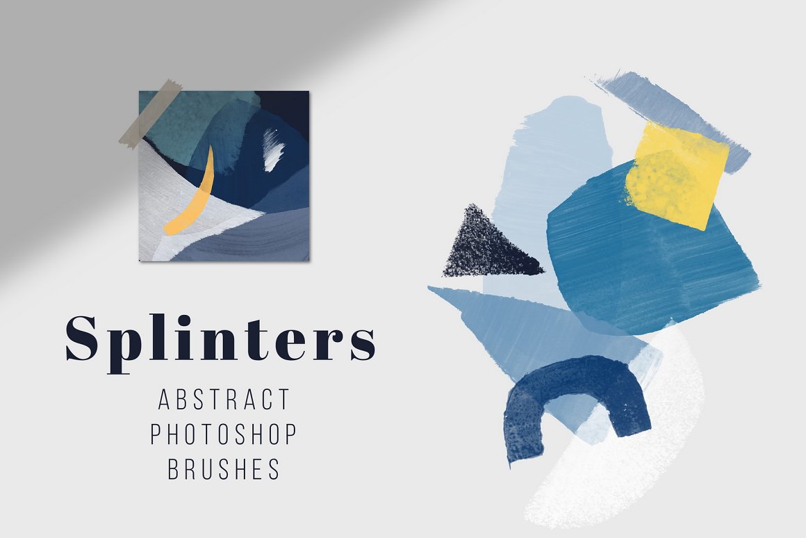 Splinters Abstract Photoshop Brushes.