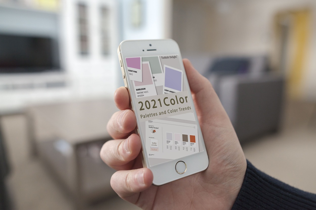 2021 Color Palettes And Color Trends On The Phone.