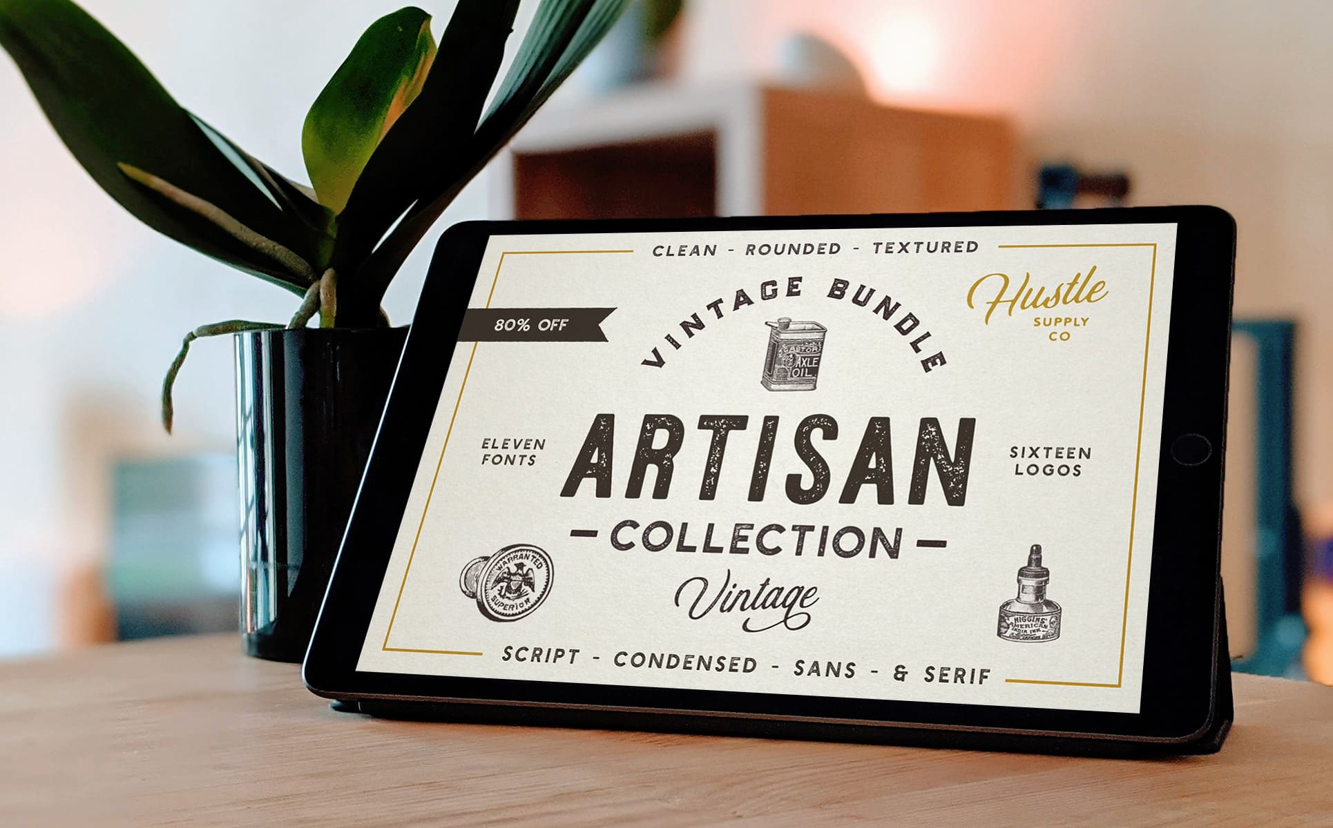 the artisan collection tablet mockup.