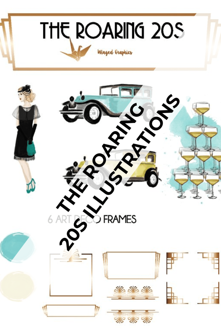 The Roaring 20s Illustrations MasterBundles The Roaring 20s Illustrations Pinterest2 768x1152