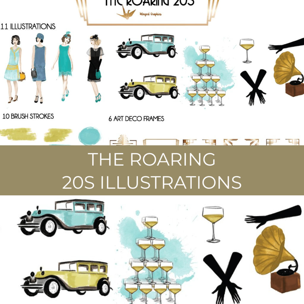 The Roaring 20s Illustrations MasterBundles The Roaring 20s Illustrations Preview 1024x1024