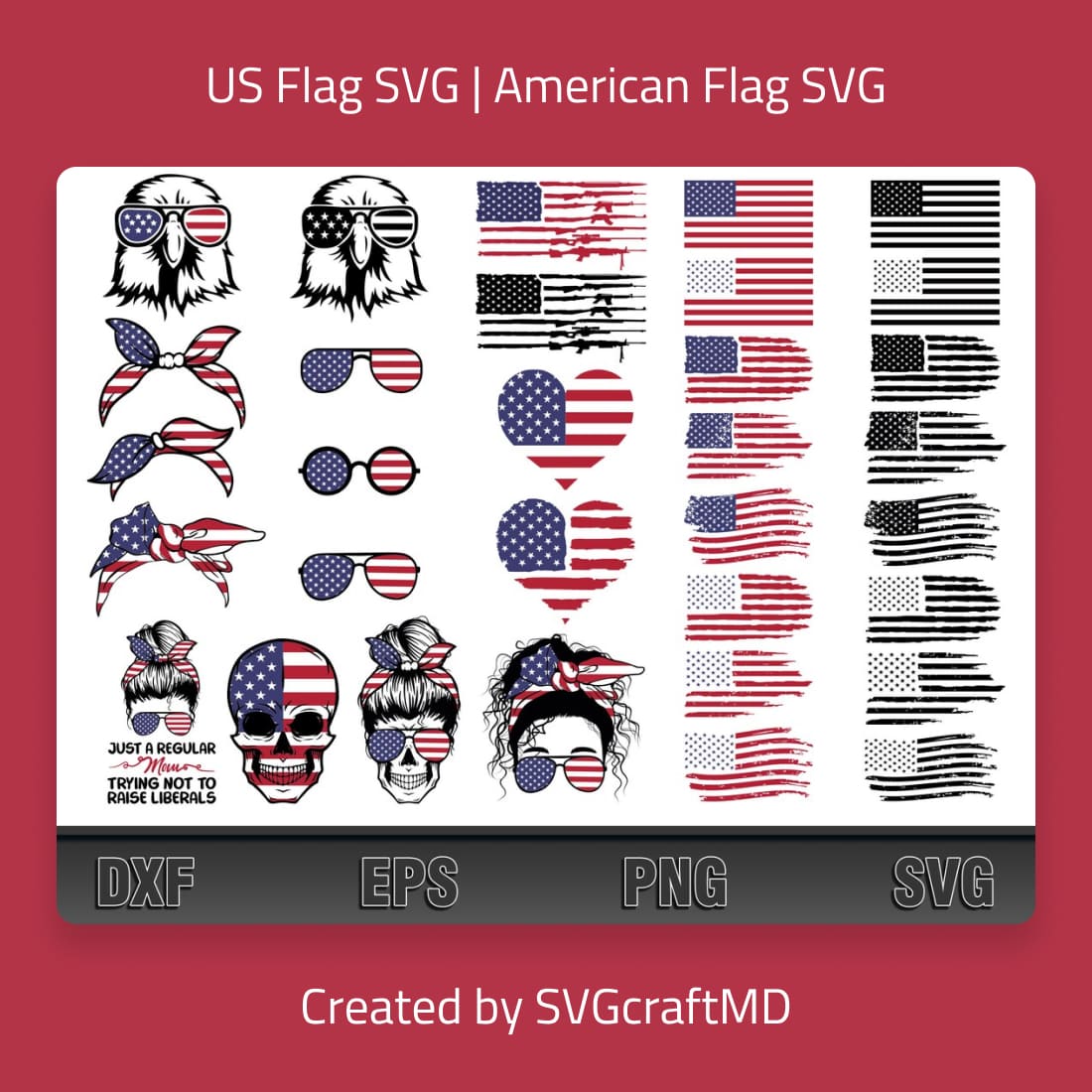Distressed American flag Baseball shirt design svg
