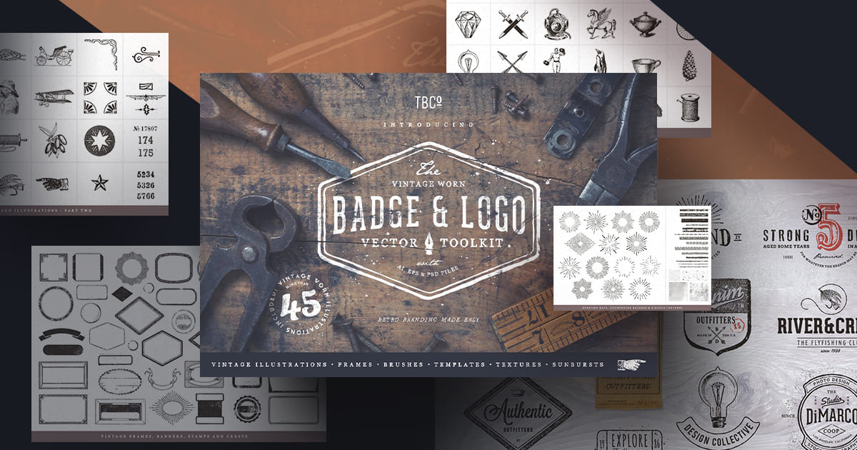 vintage badge and logo toolkit facebook.