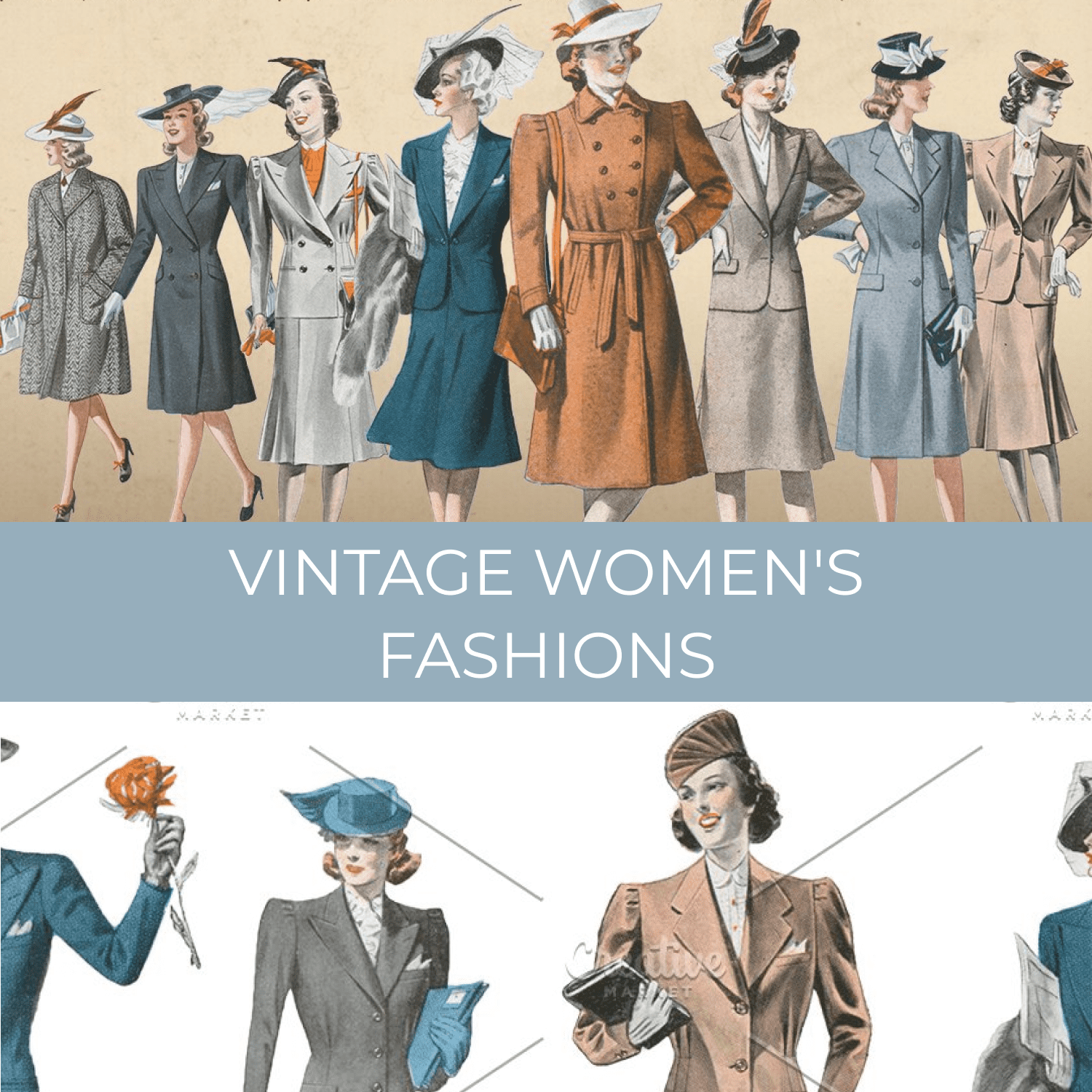 vintage womens fashions preview image