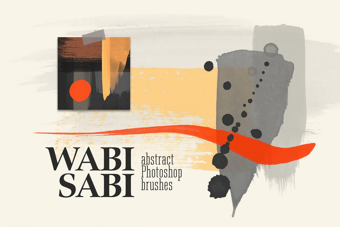 Wabi SabiAbstract Photoshop Brushes.