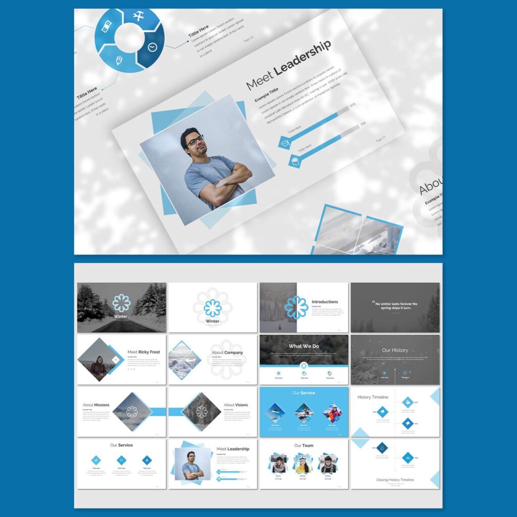 Winter Presentation Template – MasterBundles