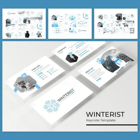 winterist keynote template cover image.
