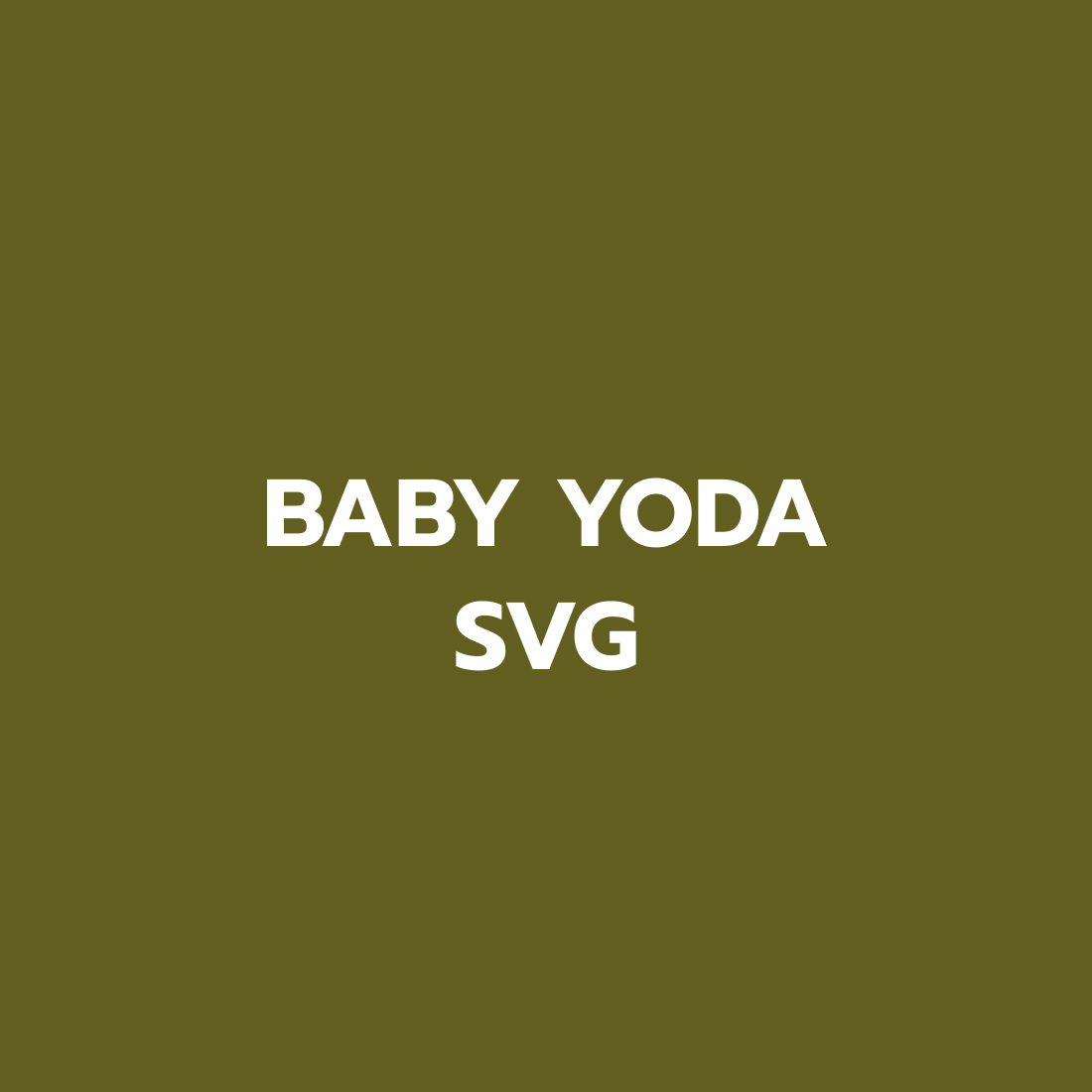 Free Baby Yoda SVG preview.
