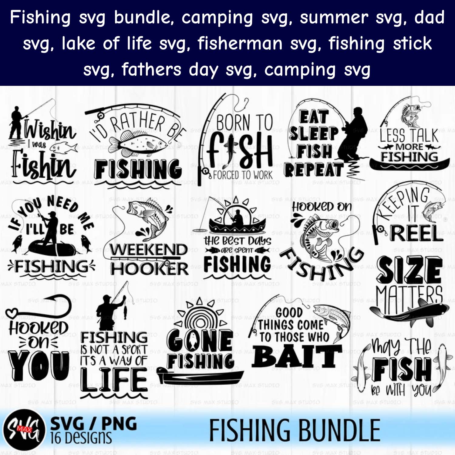 Fishing SVG Bundle – MasterBundles