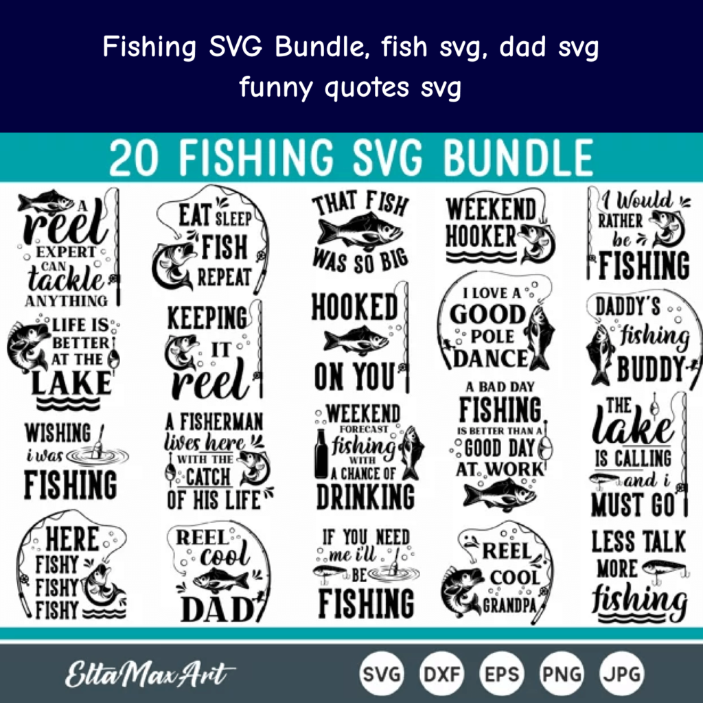 Fishing Svg Bundle Fish Svg Dad Svg Funny Quotes Svg Cut | My XXX Hot Girl