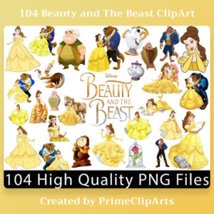 104 Beauty And The Beast ClipArt SVG – MasterBundles