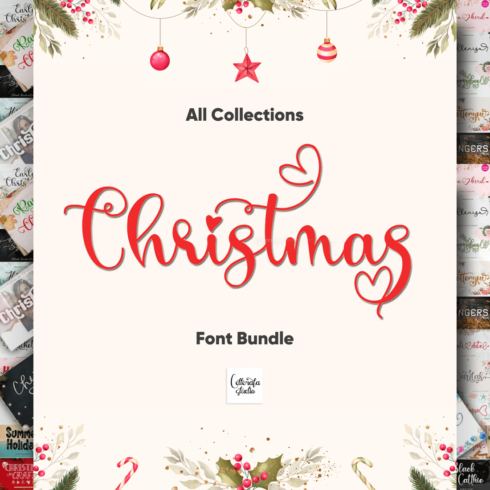 All Collections Christmas Font Bundle.