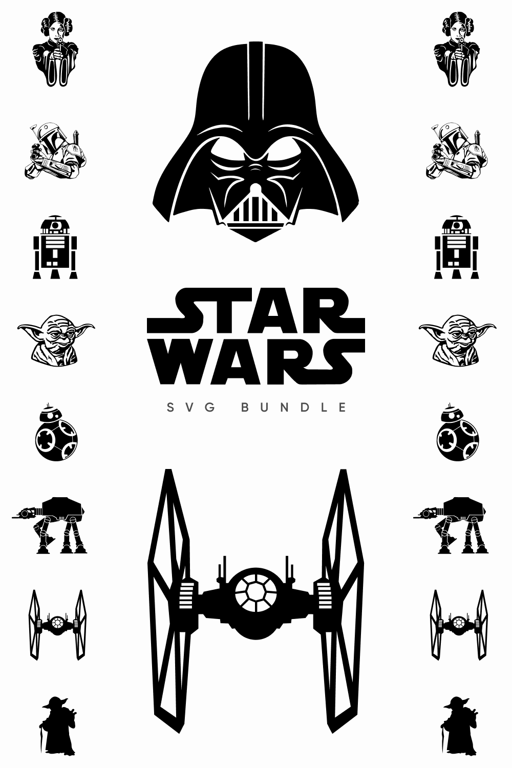 Star Wars SVG Collection pinterest image.