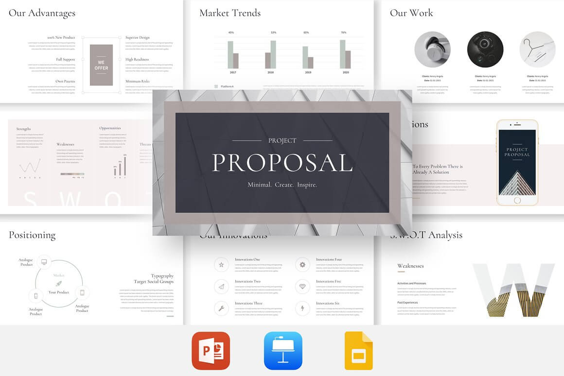 Proposal unique style of your slides.