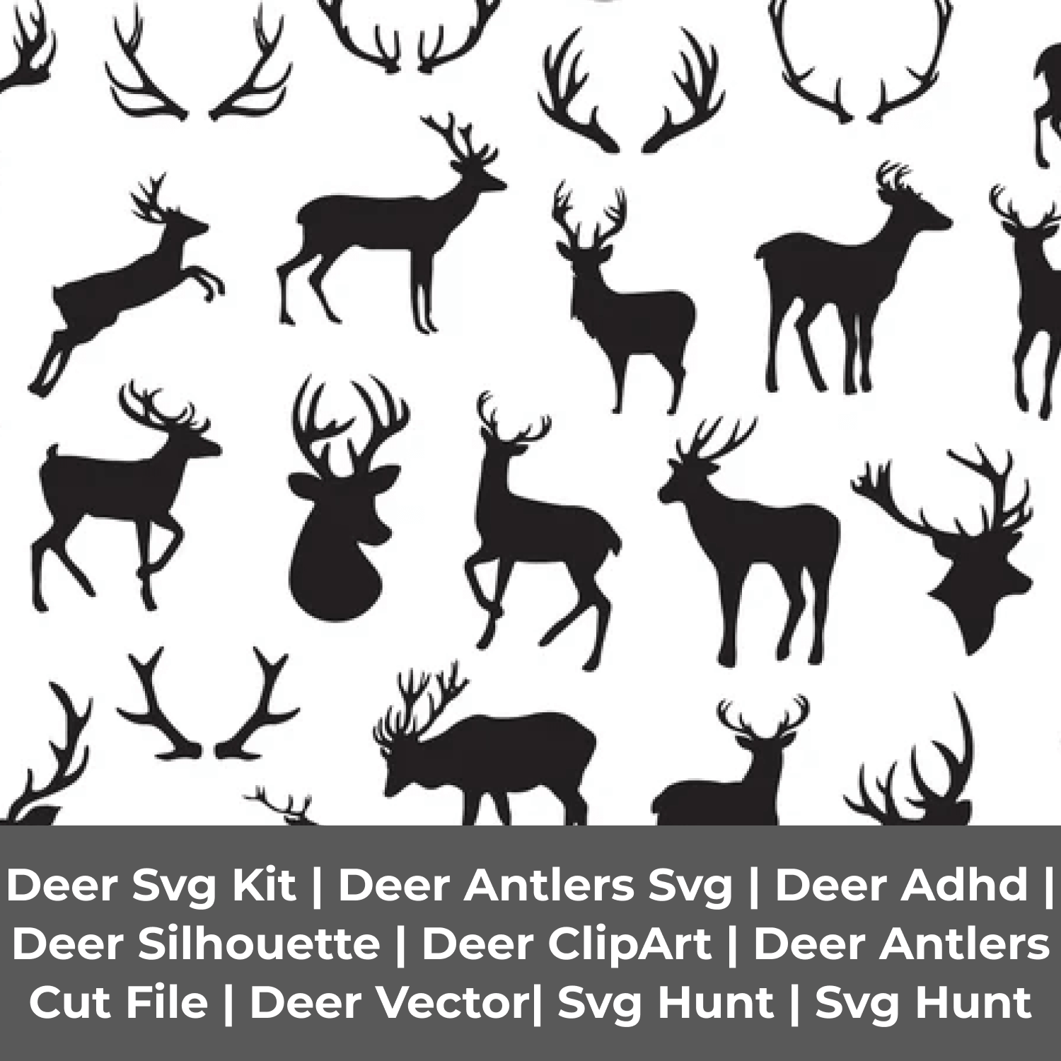 Deer Antlers Cut File.
