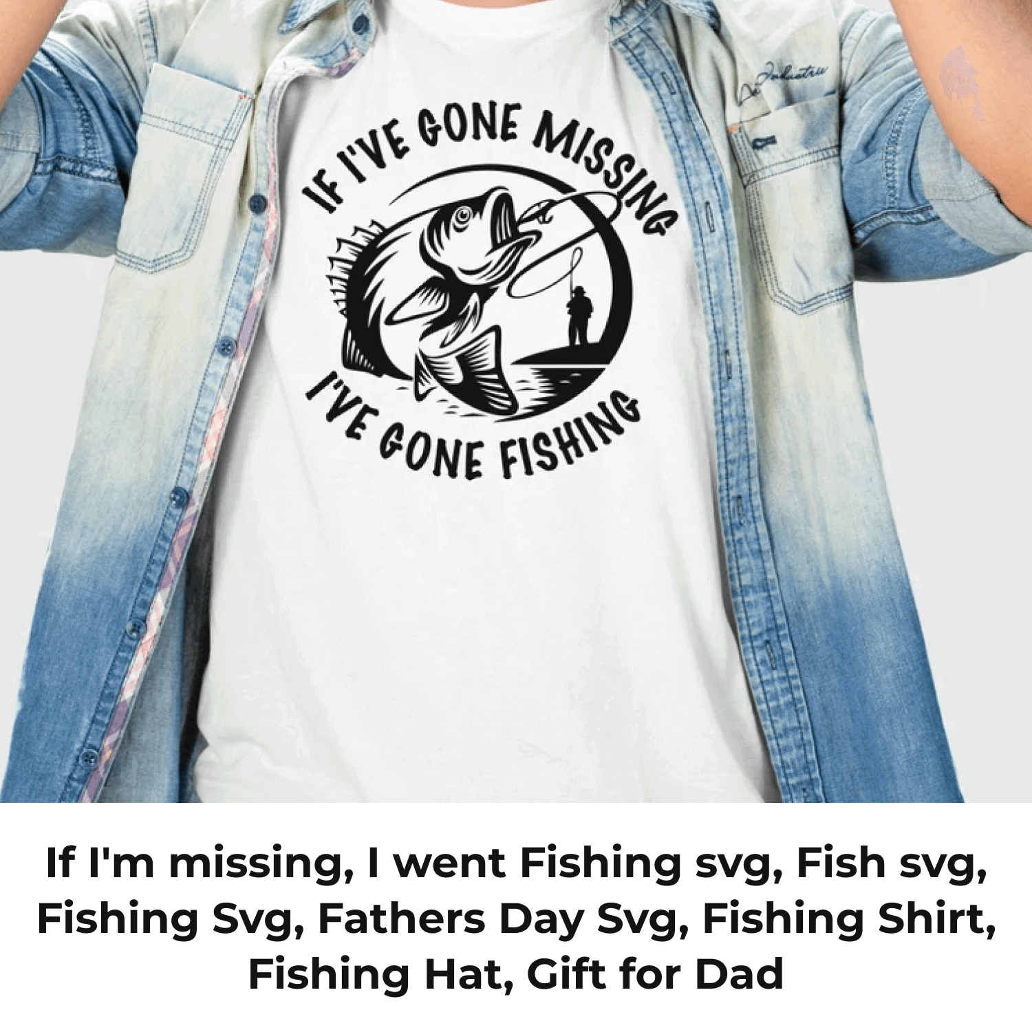 If I've Gone Missing, I've Gone Fishing Kids T-Shirt