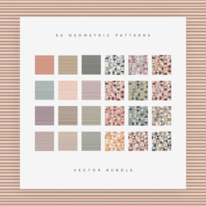 50 Geometric Patterns Vector Bundle – MasterBundles