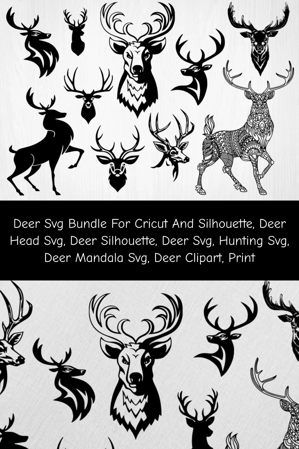 Deer Mandala SVG.