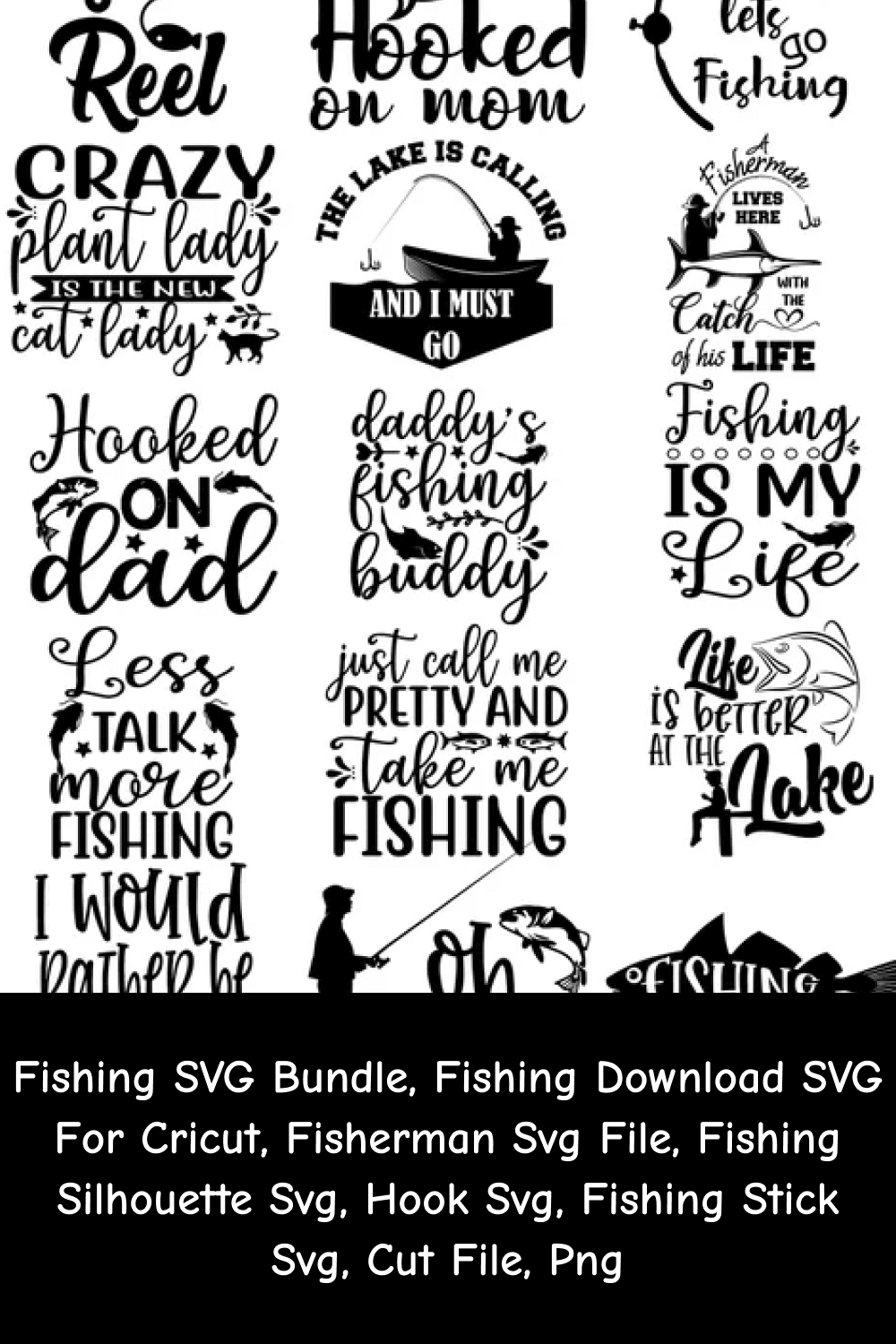 Fisherman SVG File.
