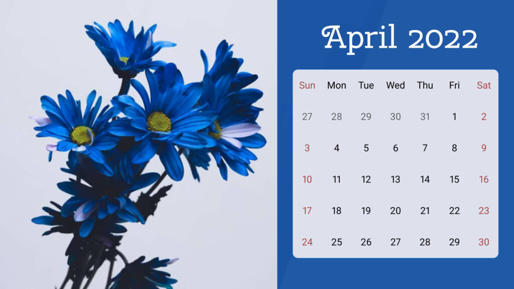 10 Free Printable April Calendars 2022 – MasterBundles