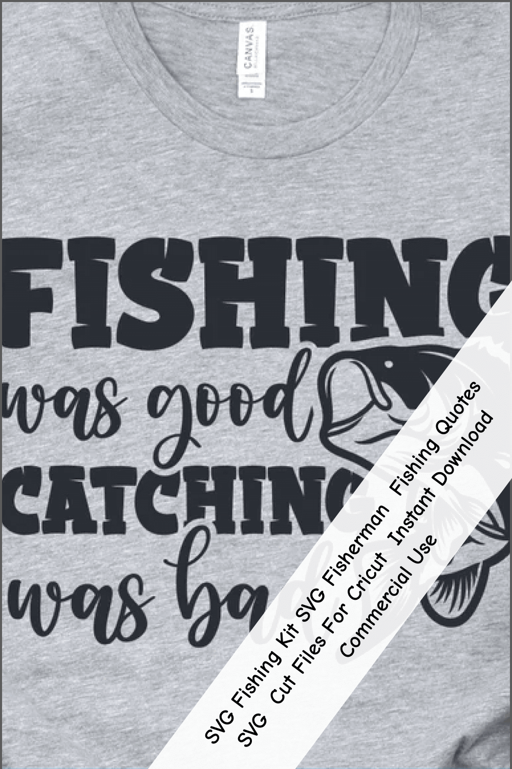 Commercial Use Fishing SVG.