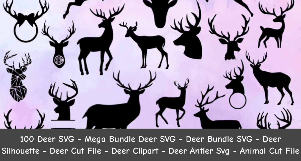Deer Antler SVG.