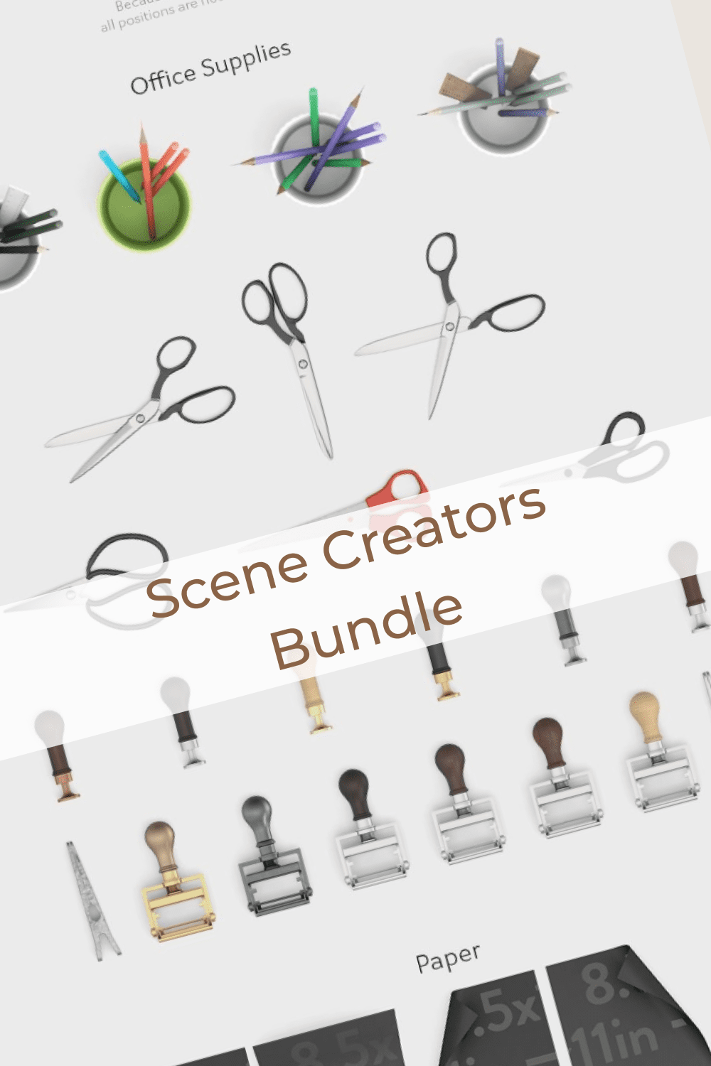 Scene Creators Bundle - "Office Supplies".