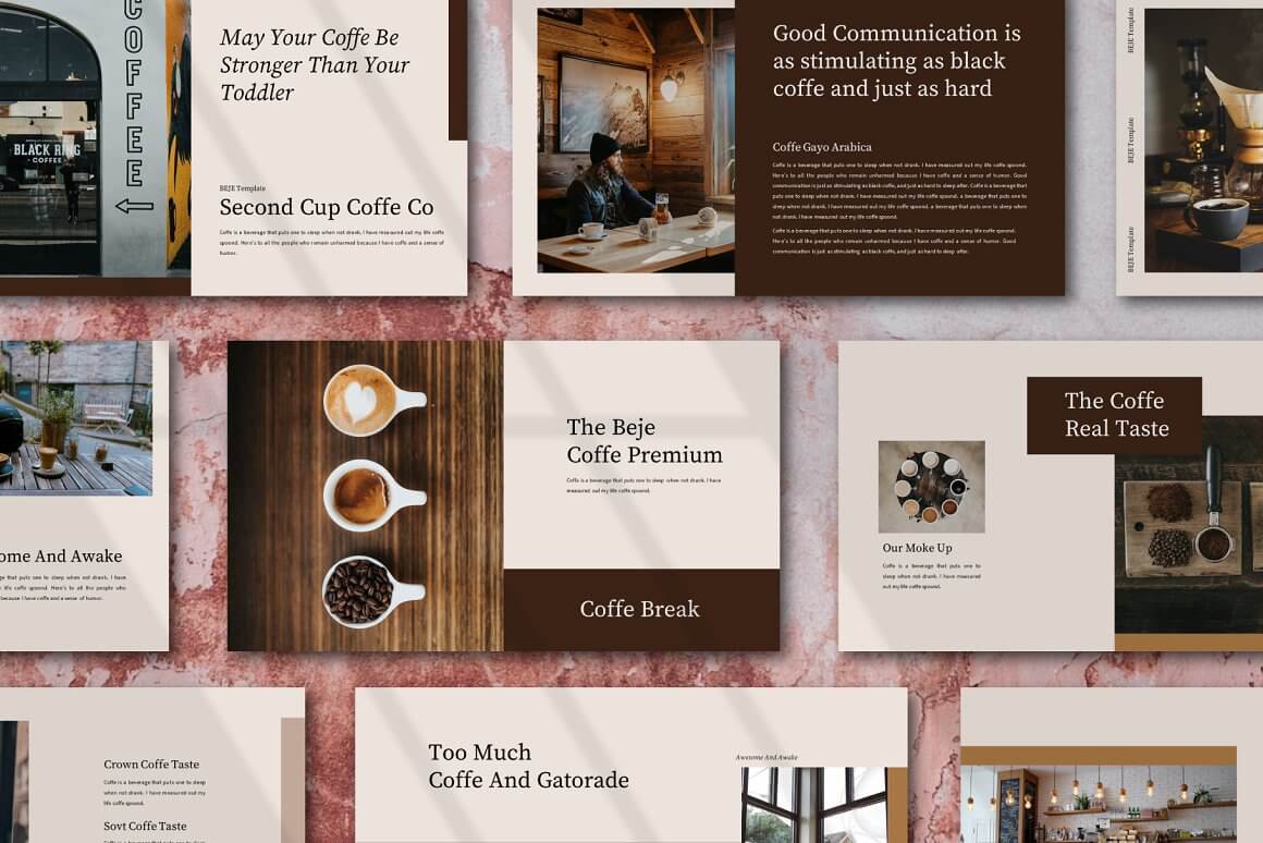 Google coffee stylization presentations.
