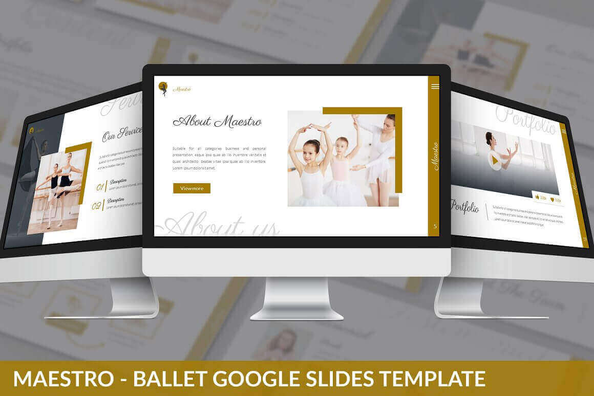 Maestro Ballet Google Slides Template.