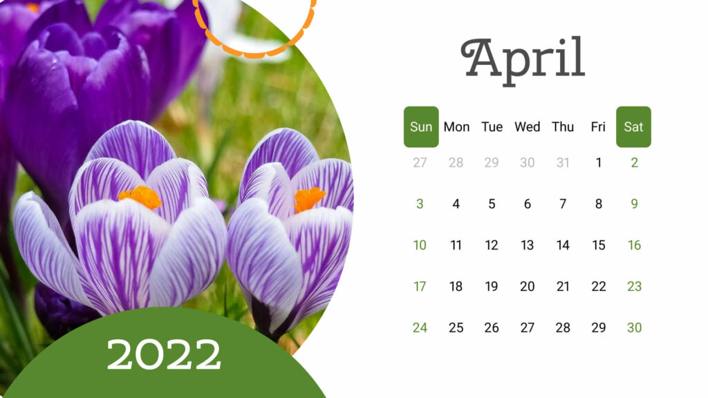 10 Free Printable April Calendars 2022 – MasterBundles