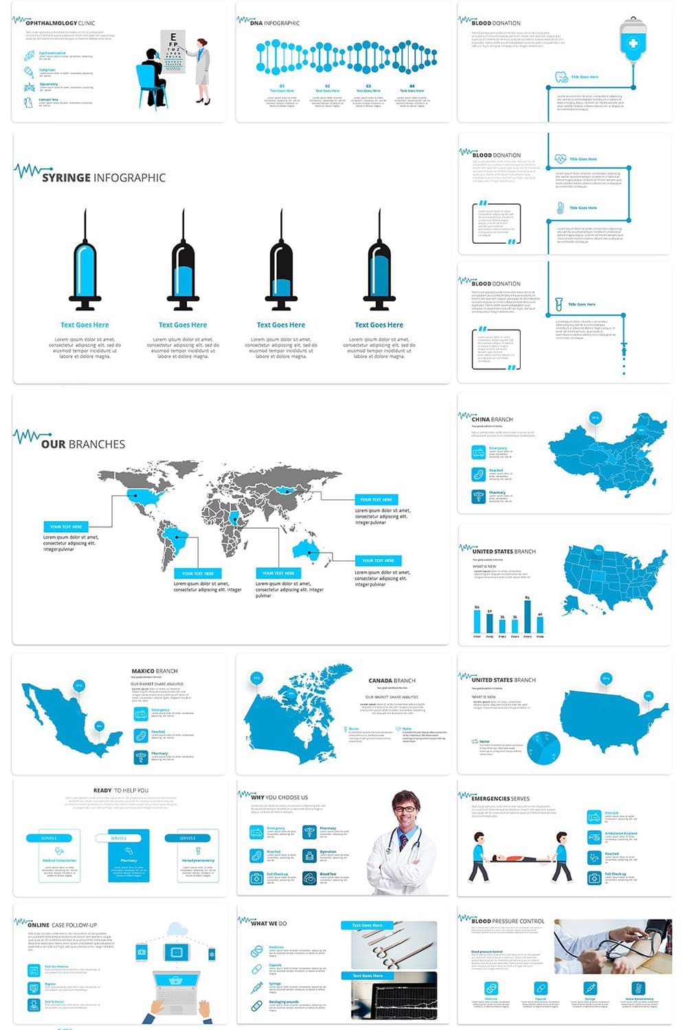 Medical Presentation Template - Infographics.