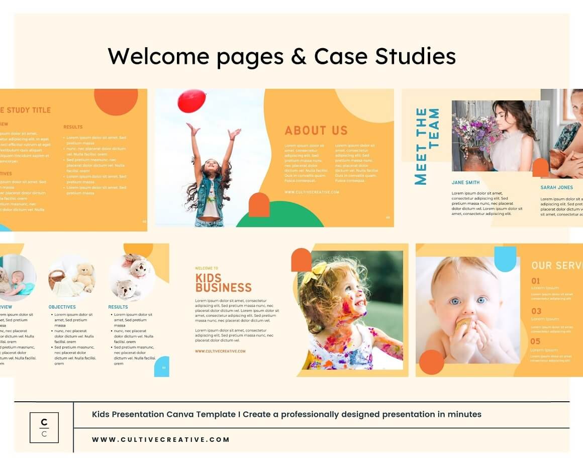 Welcome Pages and Case Studies.