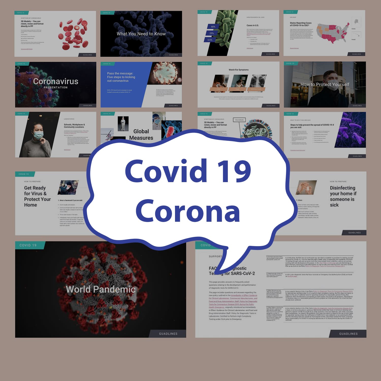 Covid 19 Corona Presentation Preview.