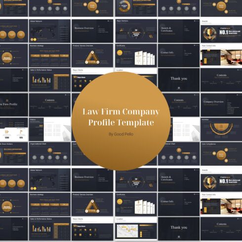 1law firm company profile template.