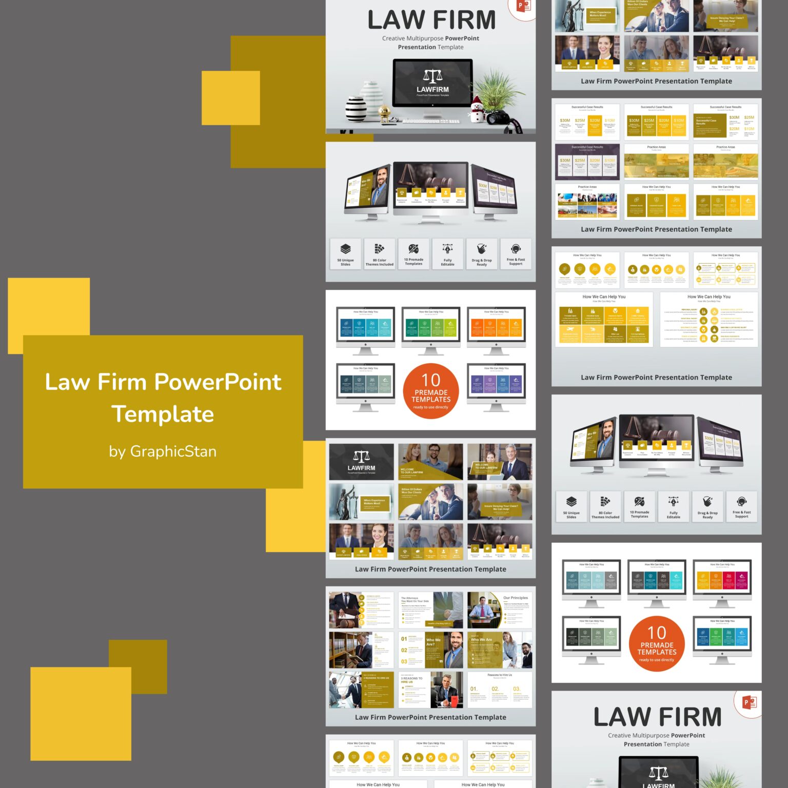 Law Firm PowerPoint Template – MasterBundles