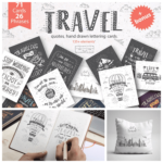 1Travel Hand Drawn Lettering.