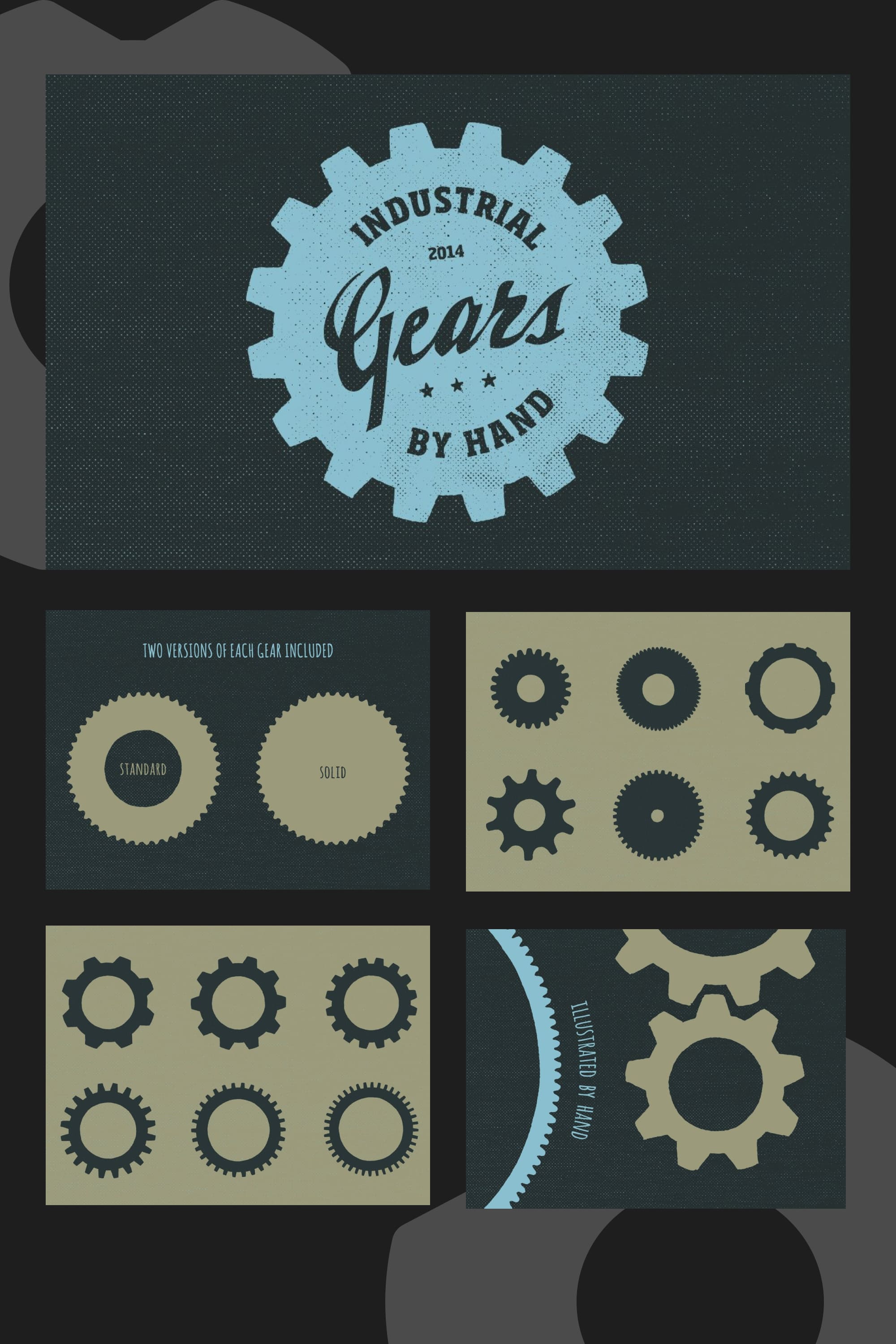 20 gear badge shapes by hand pinterest2.