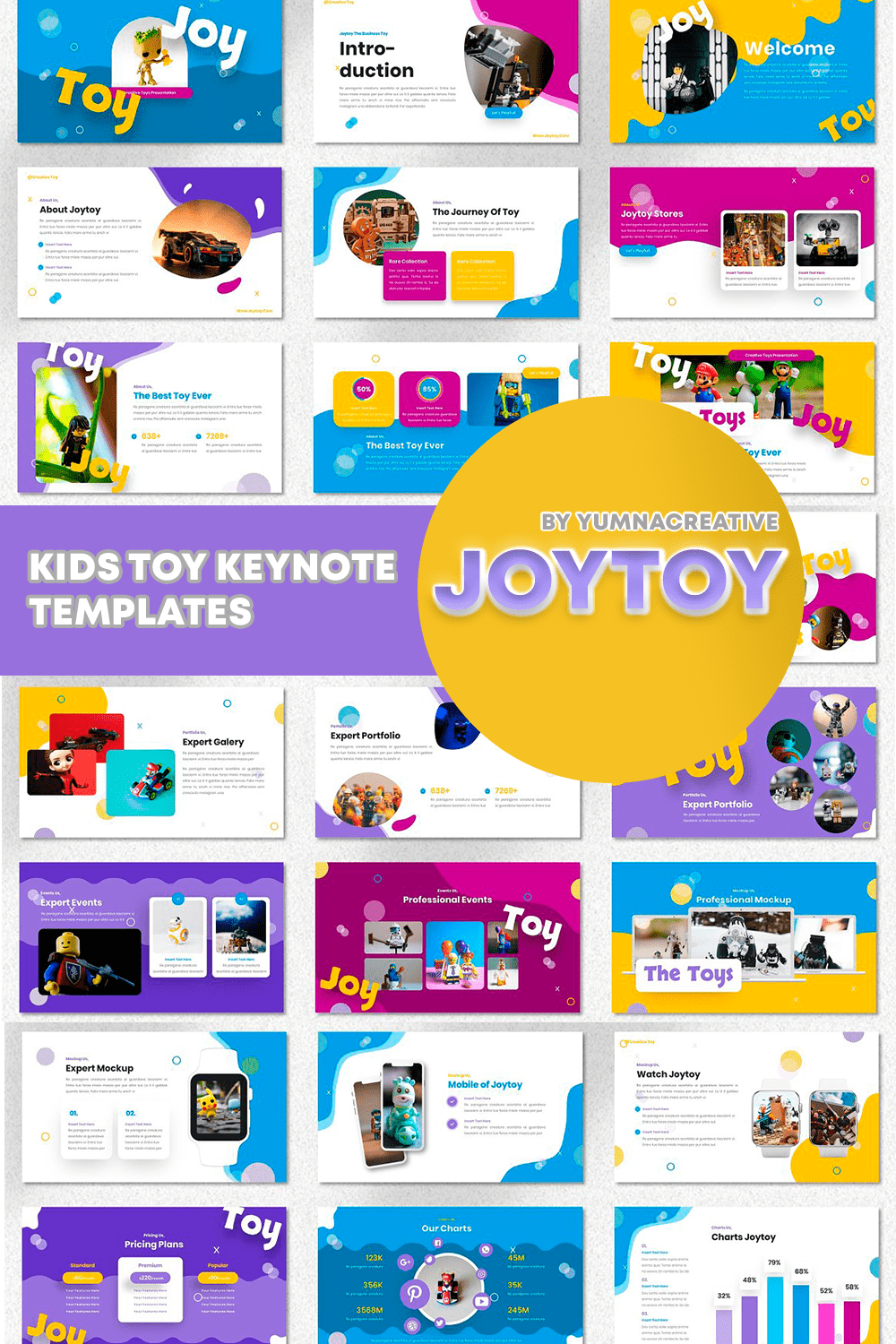 2 pint joytoy kids toy keynote templates.