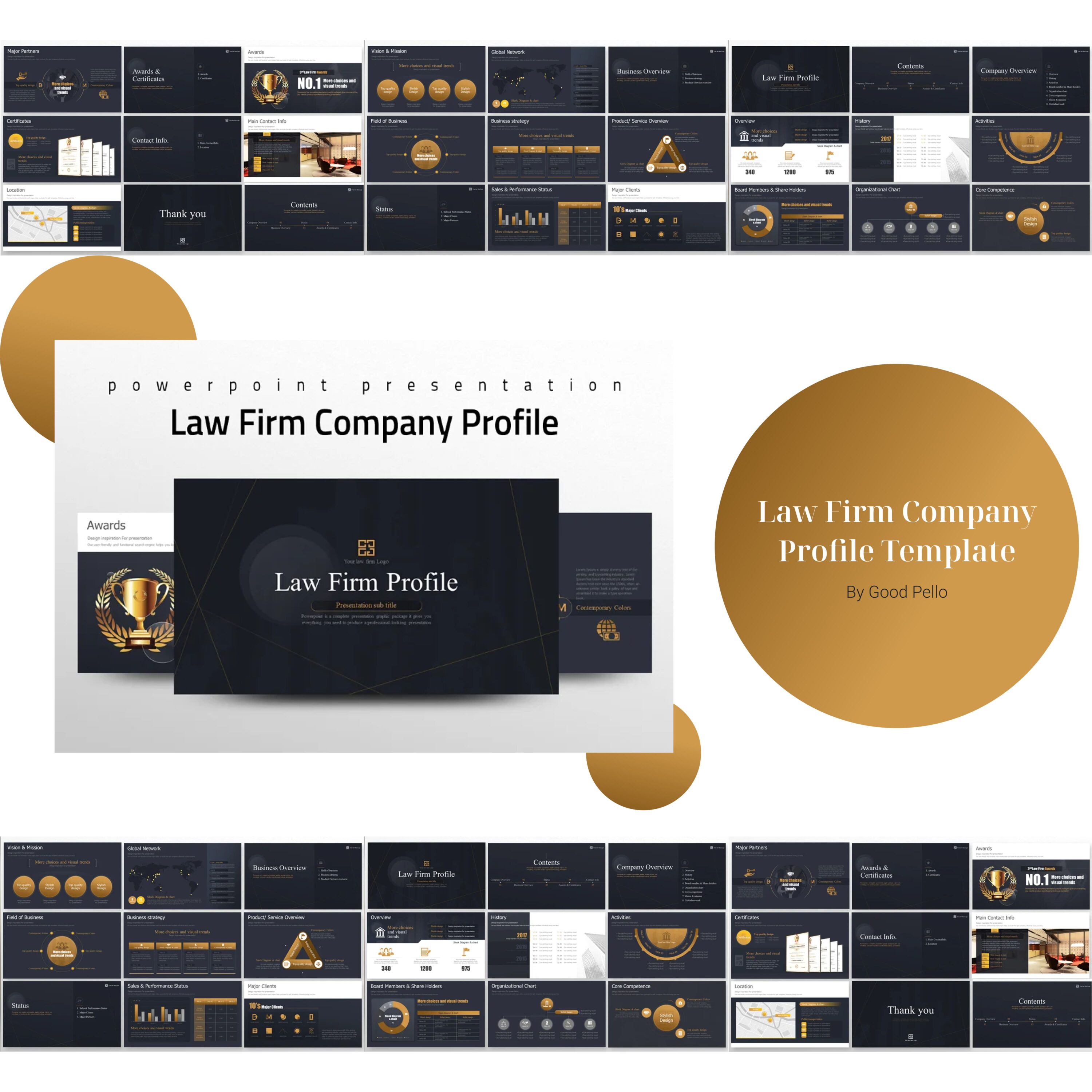 2law firm company profile template.