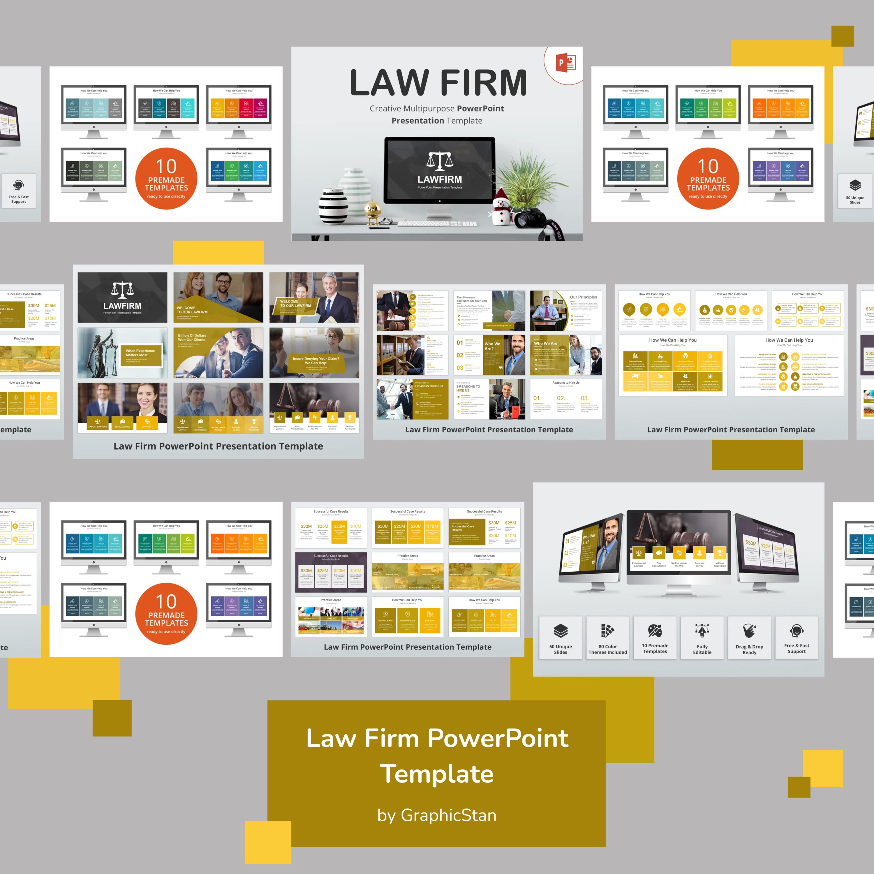 2law firm powerpoint template.