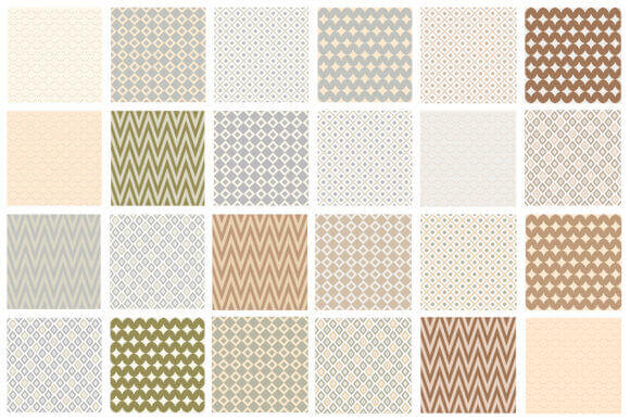 24 Modern Geometric Seamless Patterns.