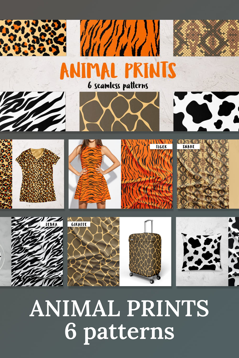 Animal prints 6 Patterns 04.