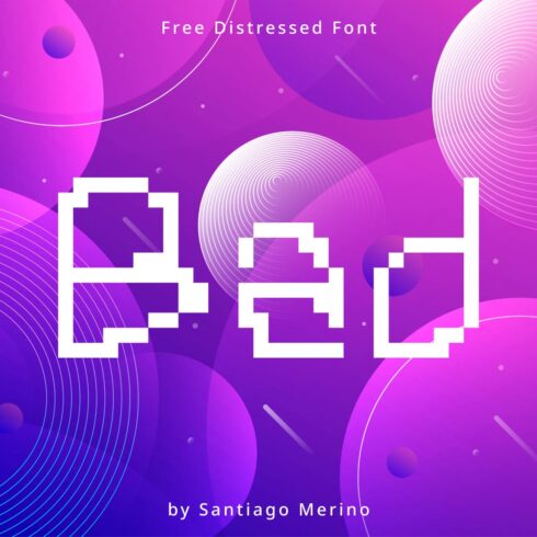 Bad Free Distressed Font main cover.