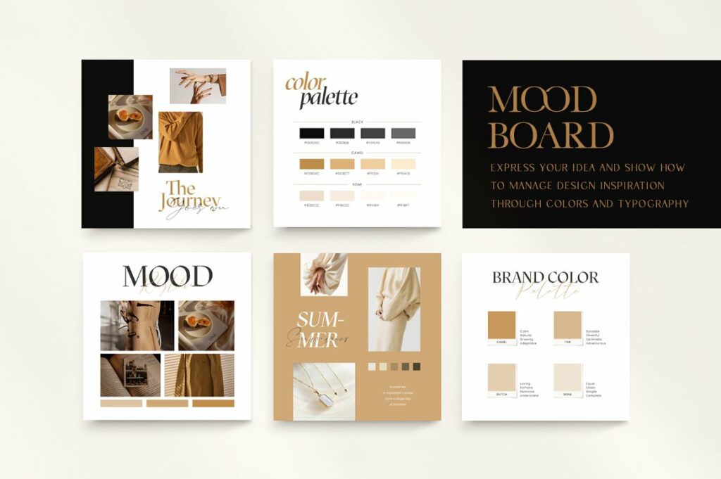 Branding Coach Instagram | CANVA PS moodboard.